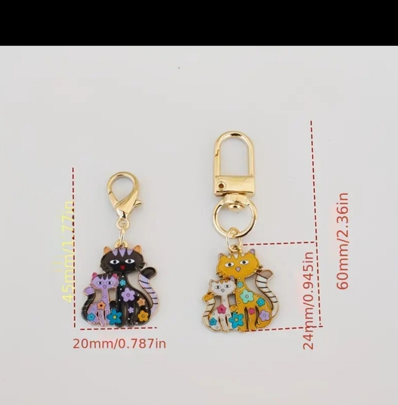 Cat Bag Charms 1 Piece - Picture 2 of 2